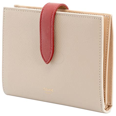 Medium strap wallet in Bicolour Grained Calfskin 